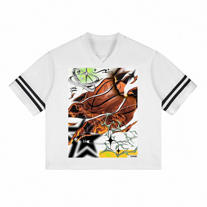 Y2K AND-1 FUTURISTIC THEY PLAYIN BASKETBALL JERSEY WHITE(FRONT & BACK DESIGN- CLICK PIC) SNEAKER FEATURES CLICK PIC product image (1)