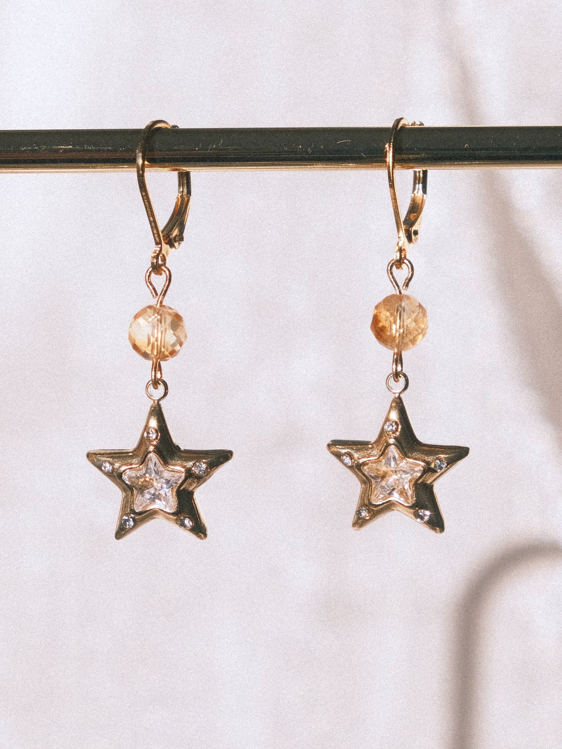 Glistening star - Citrine earrings product image (3)