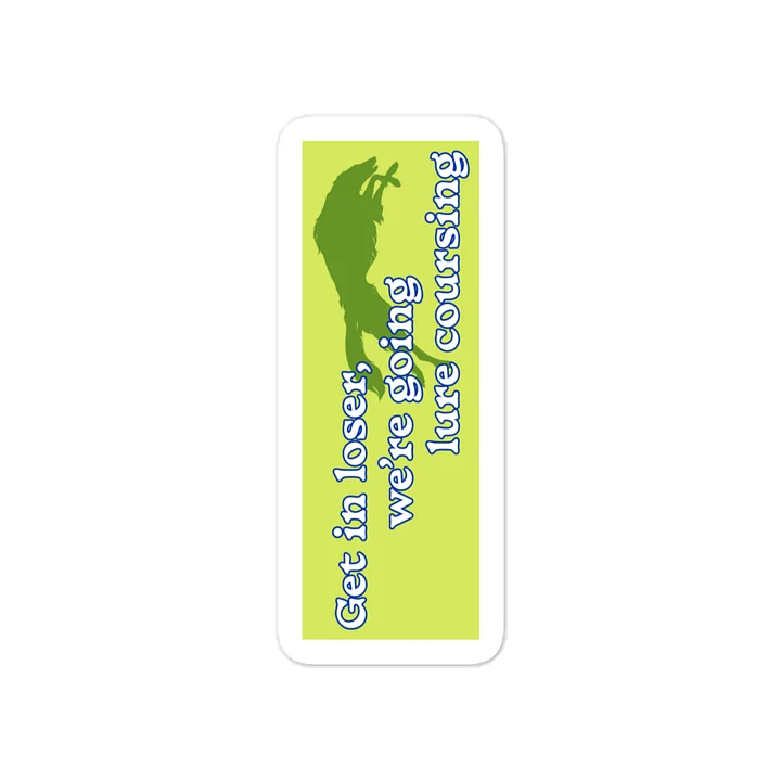 Lure Coursing Sticker - Lime product image (1)