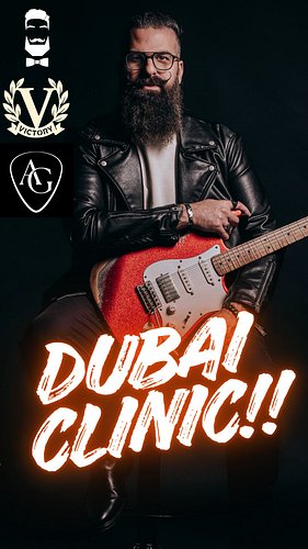 Dubai! I’ll be at Art Of Guitar art_guitar on Friday, November 6 at 5 PM for a Victory Amps clinic.

Come hang out with me an...