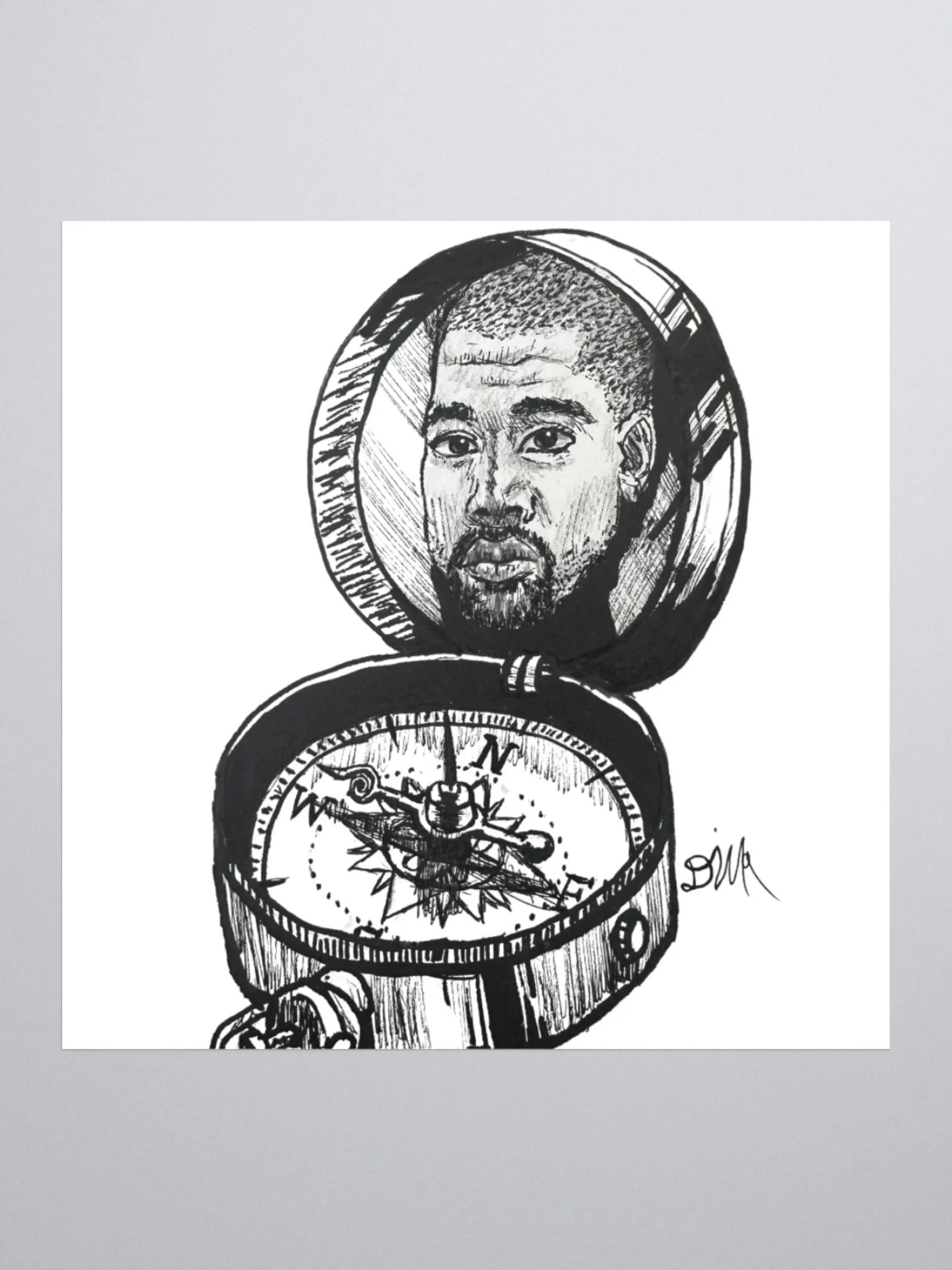 Kanye Compass Sticker product image (1)