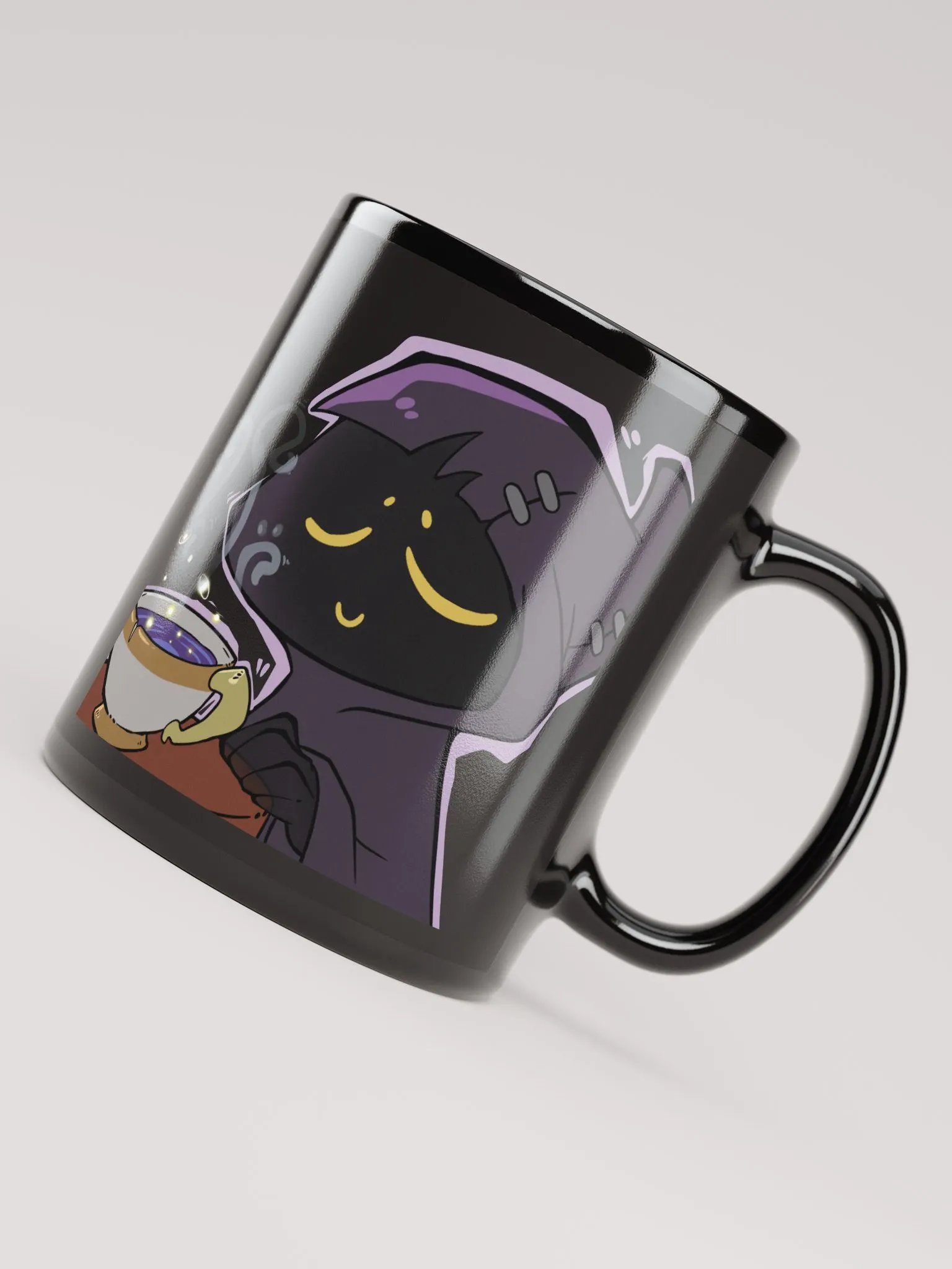 Lurking with Tea Black Mug product image (4)