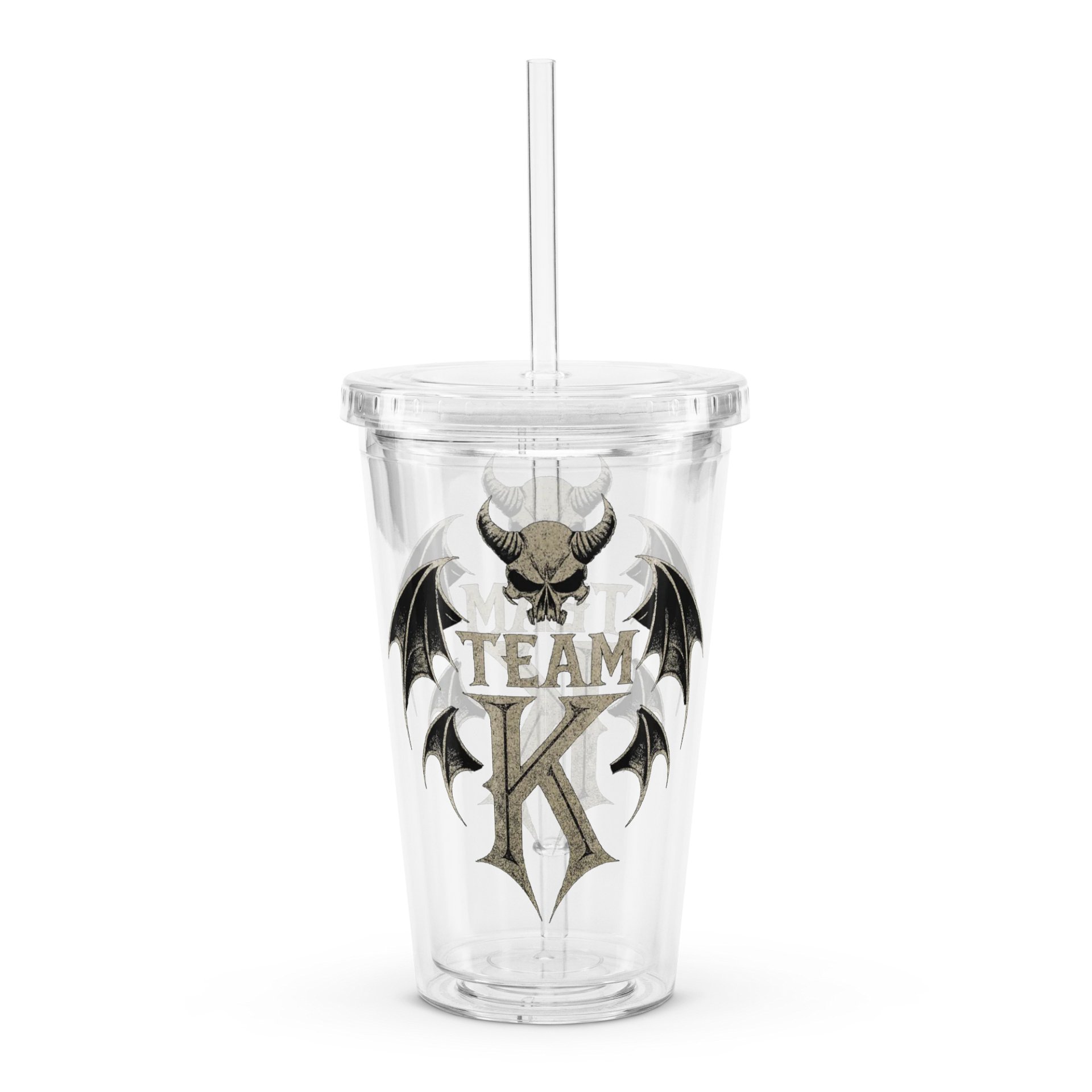 Team K V-3 Clear Plastic Tumbler product image (1)