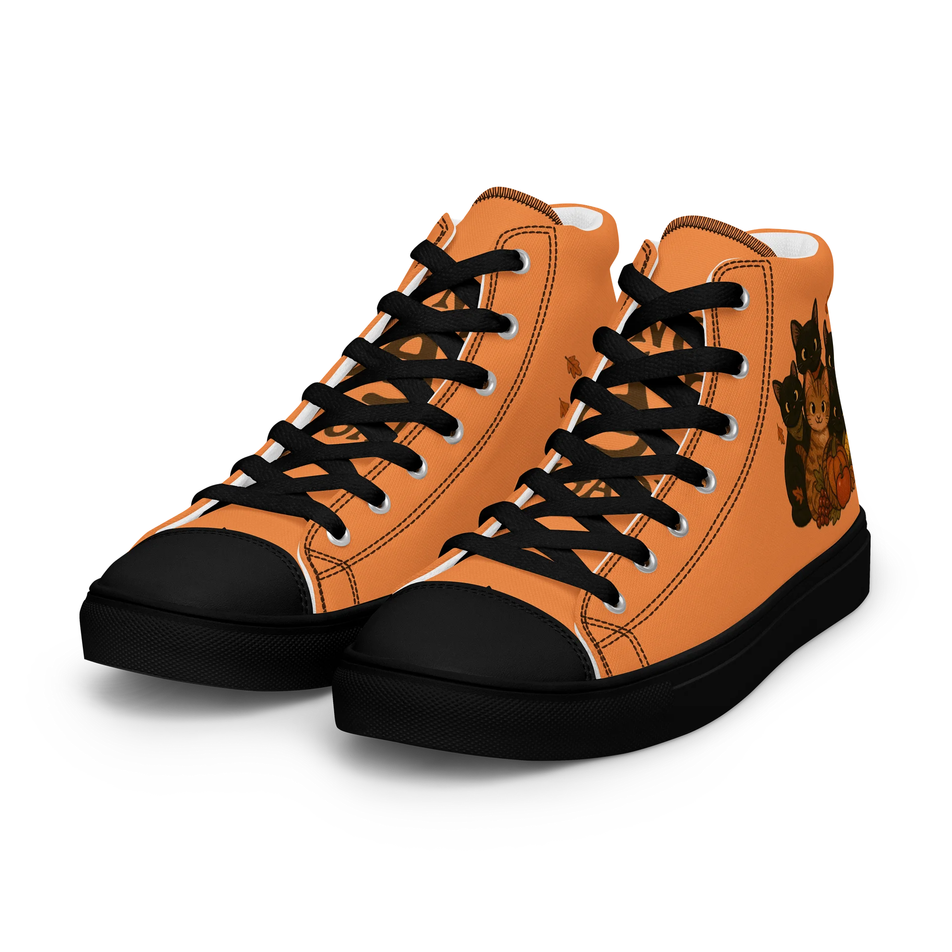 cat brigade fall High Top Canvas Shoes product image (6)