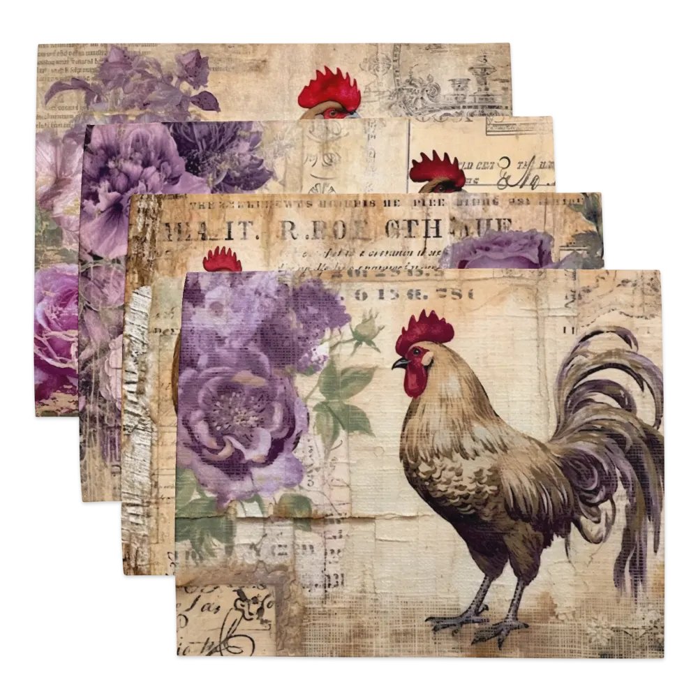 Vintage Rooster Placemat Set (4) product image (1)