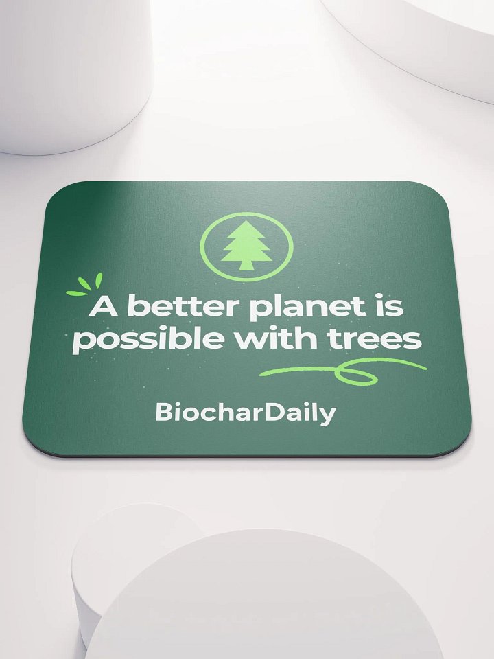 “A Better Planet” Classic Mouse Pad – BiocharDaily Edition product image (1)
