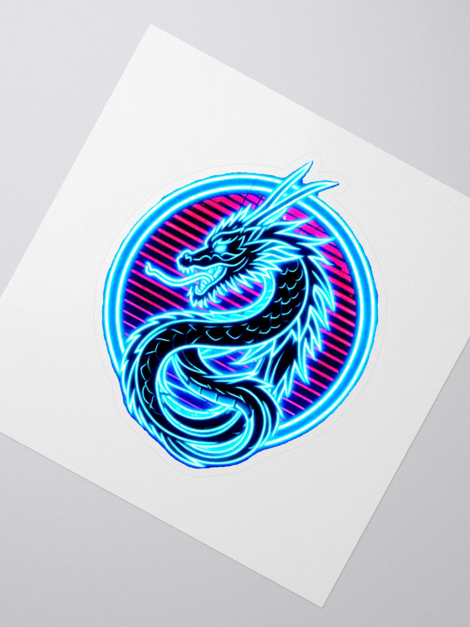 Neon Dragon Sticker product image (3)