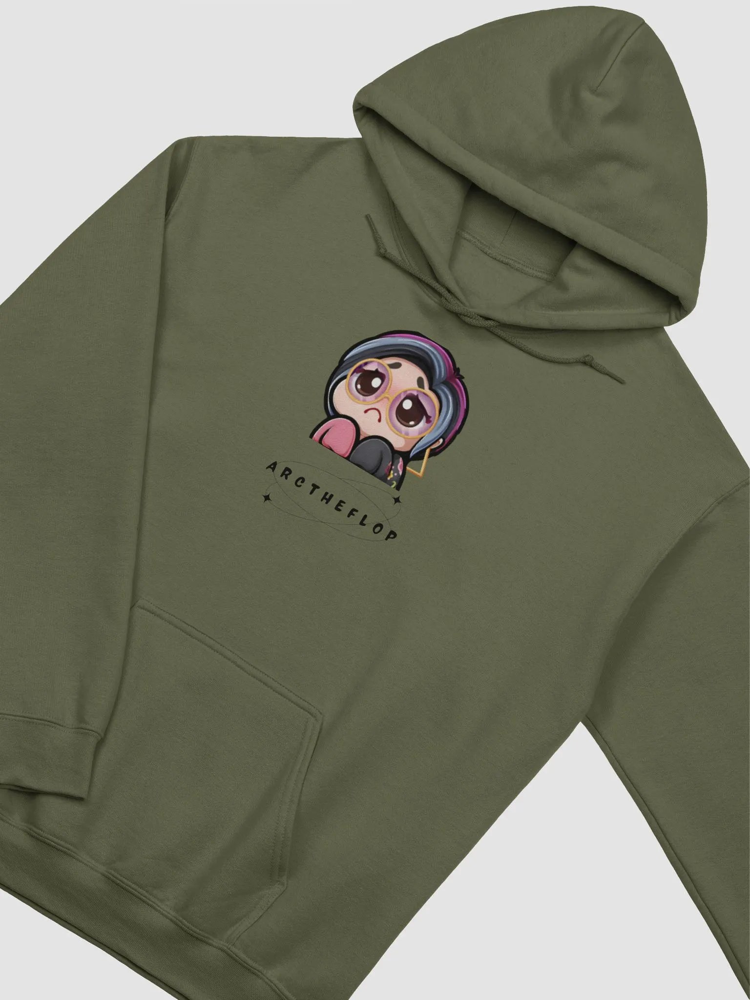 arc yui beg green hoodie product image (3)