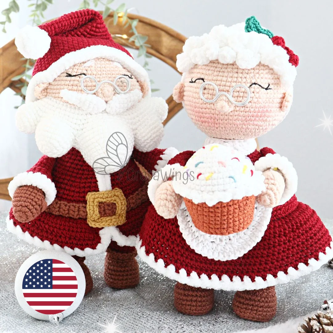 Santa and Mrs. Claus Amigurumi Pattern (Digital Download) product image (1)
