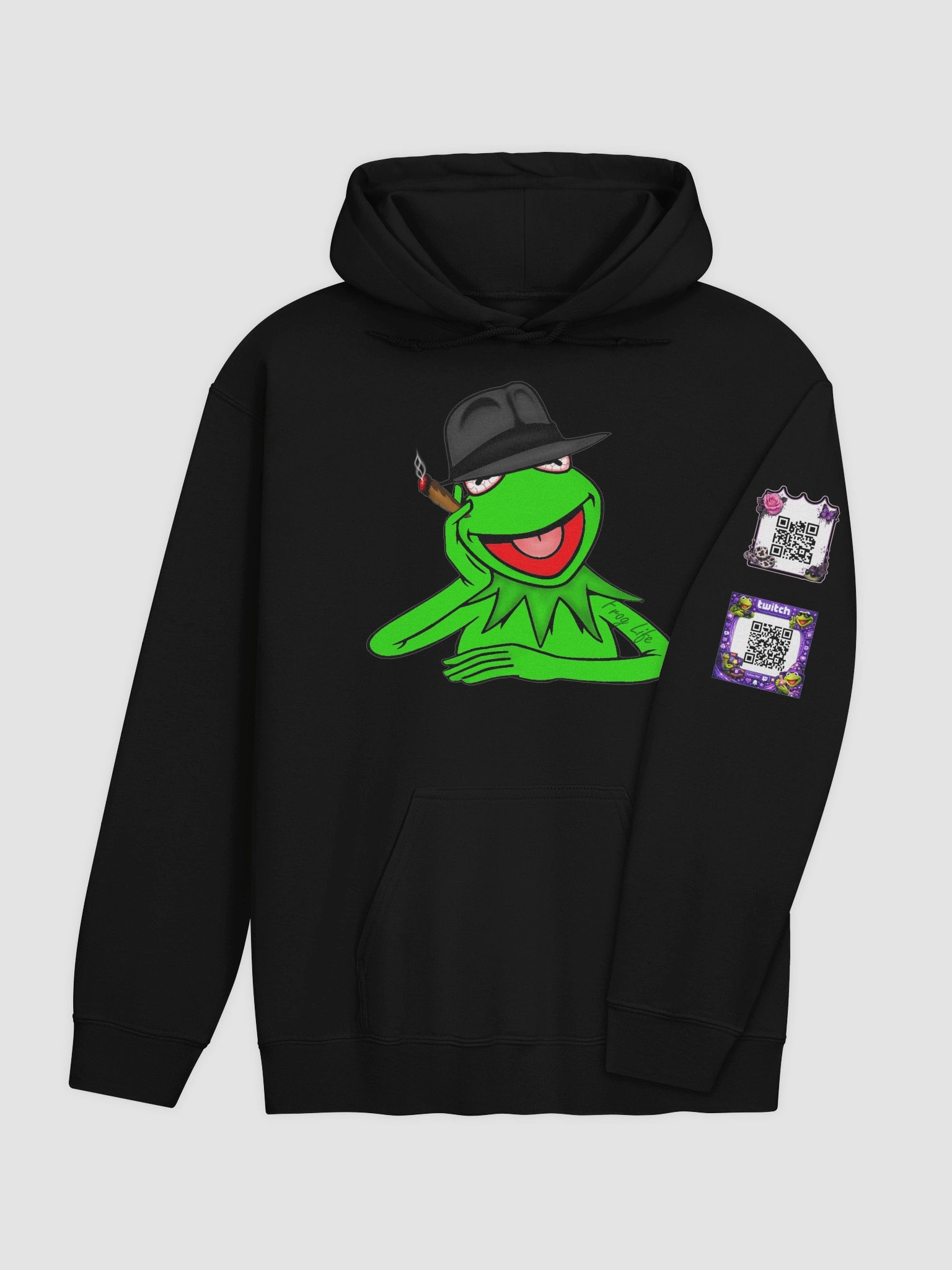 Kermit Hoodie (Logo) w/QR product image (1)