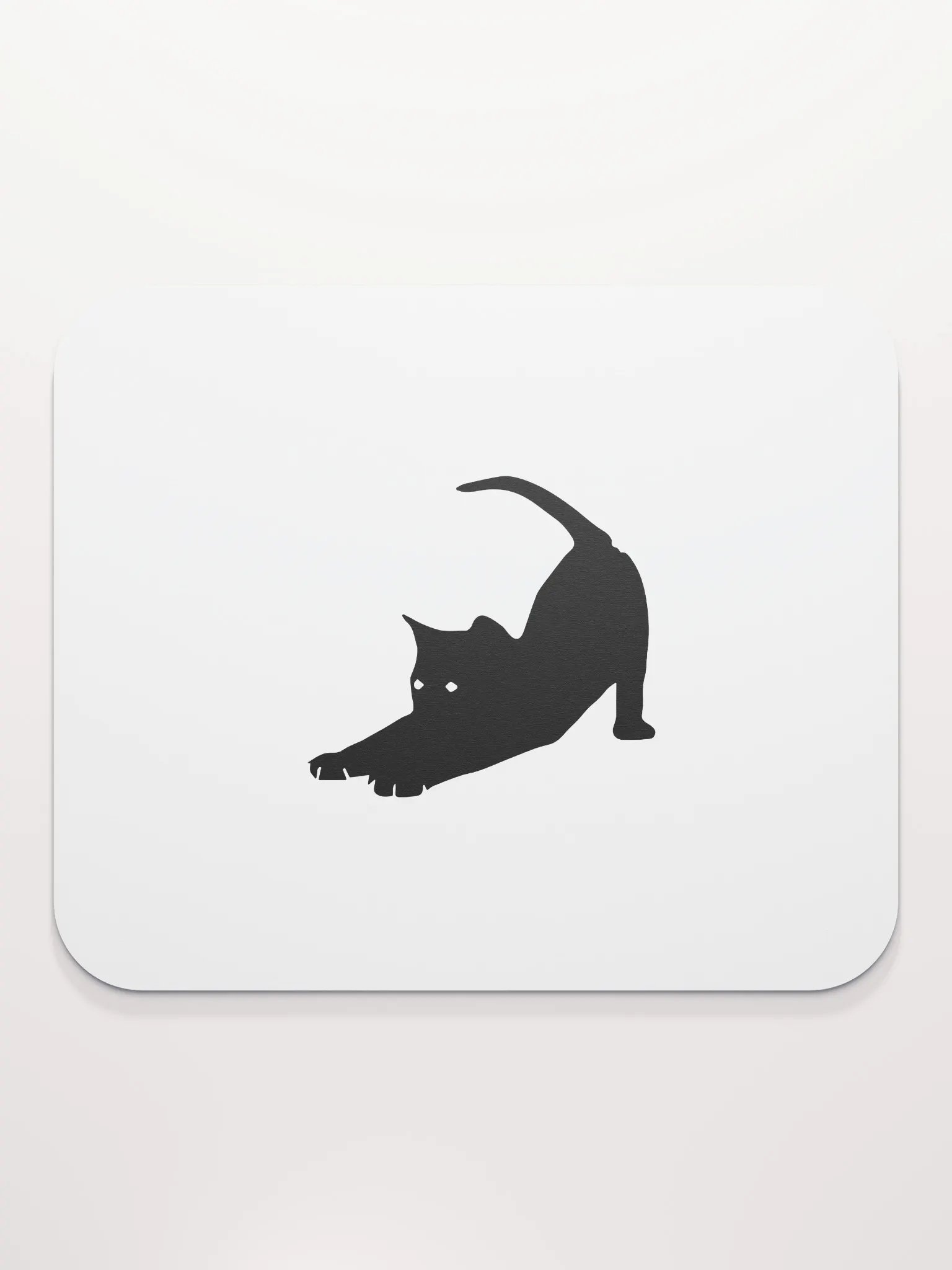 Stretching Black Cat Mouse Pad product image (2)