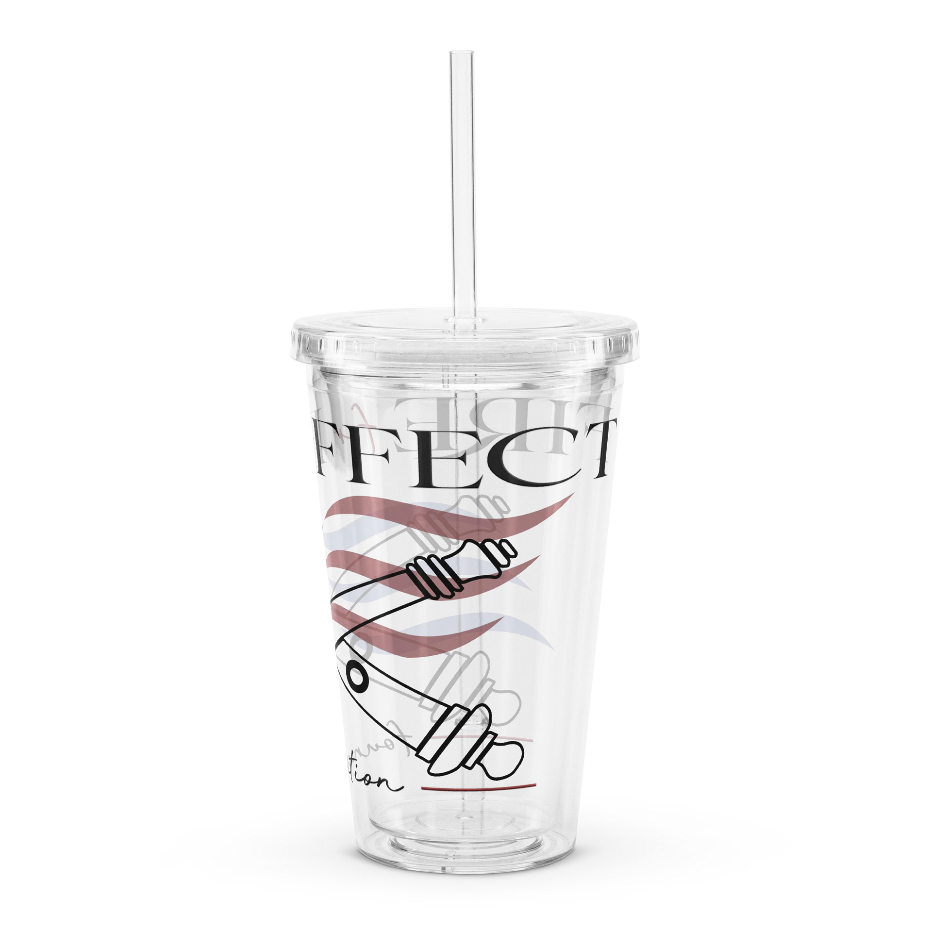 Double Wall Clear Plastic Tumbler (16 oz) product image (4)