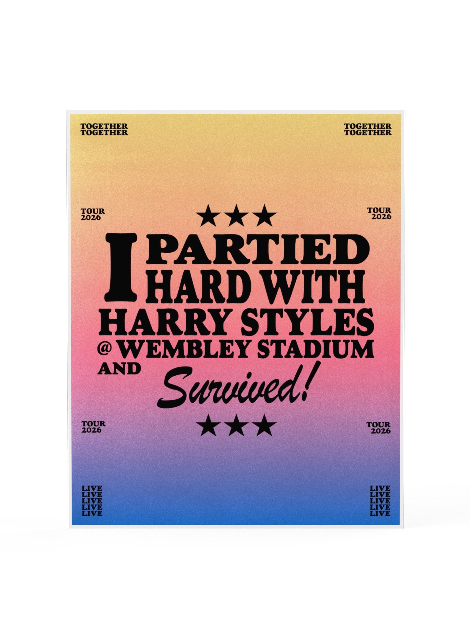 Partied Hard London Poster product image (1)