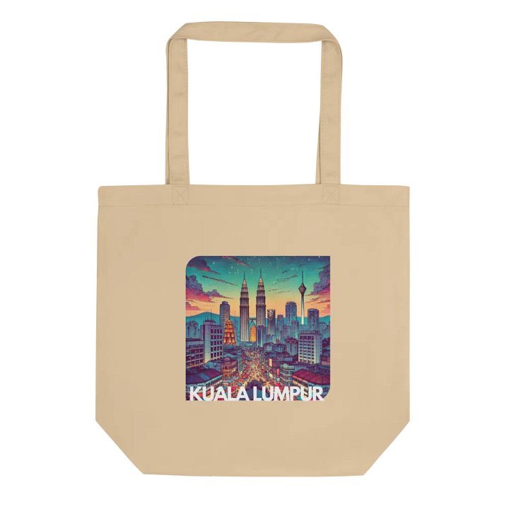 Vibrant Cityscape Eco-Friendly Tote Bag | Kuala Lumpur city Malaysia product image (2)