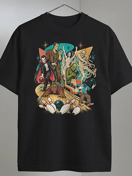 Monster Bowling Night — Monsters Off Duty Tee product image (1)