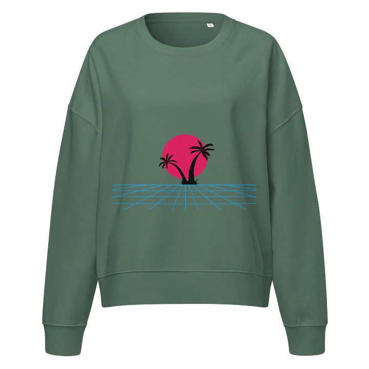 Synthwave Sunset Organic Sweatshirt product image (1)