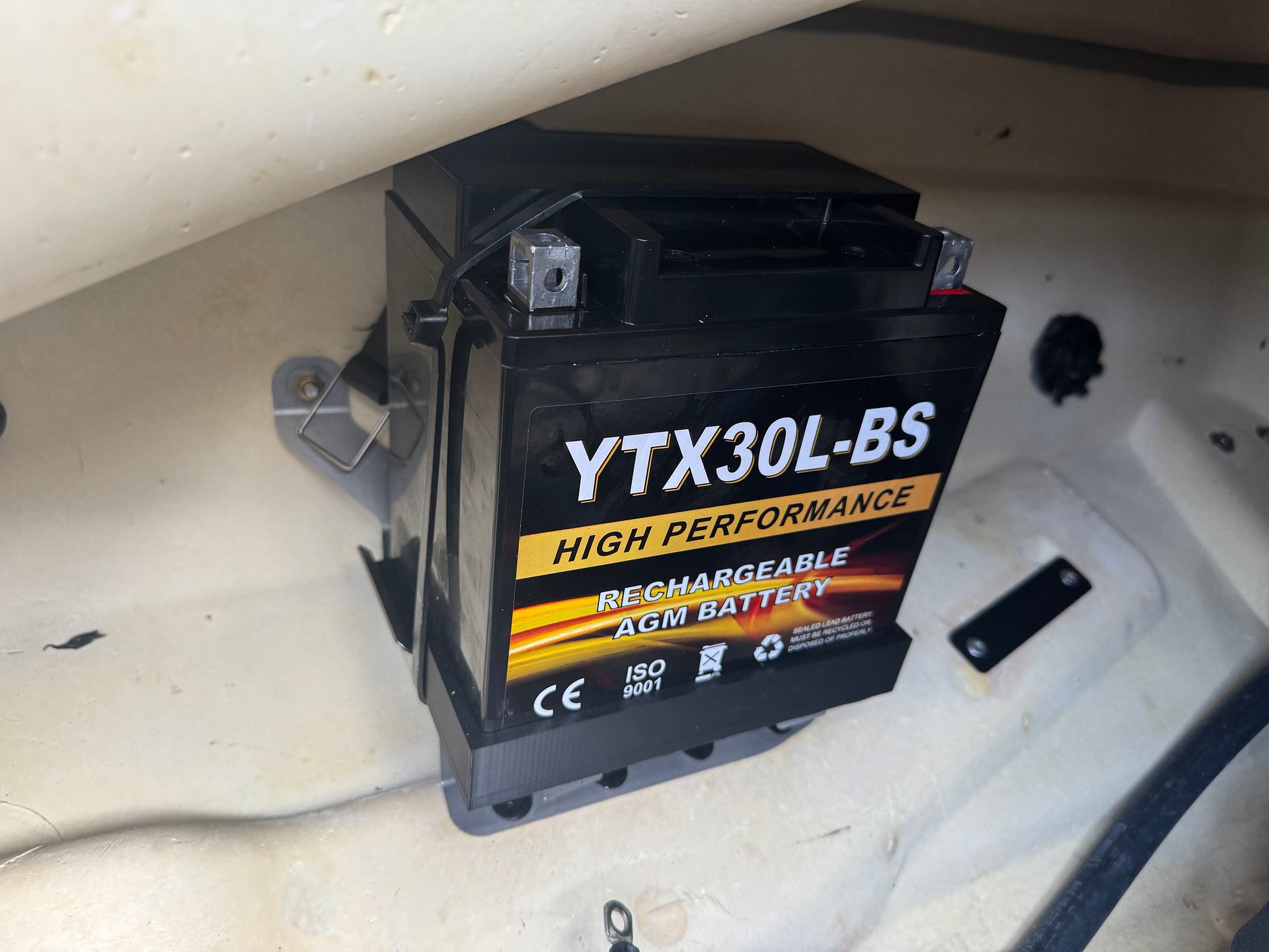 Sea-Doo Fish Pro 18Ah to 30Ah Rear Battery Tray product image (3)