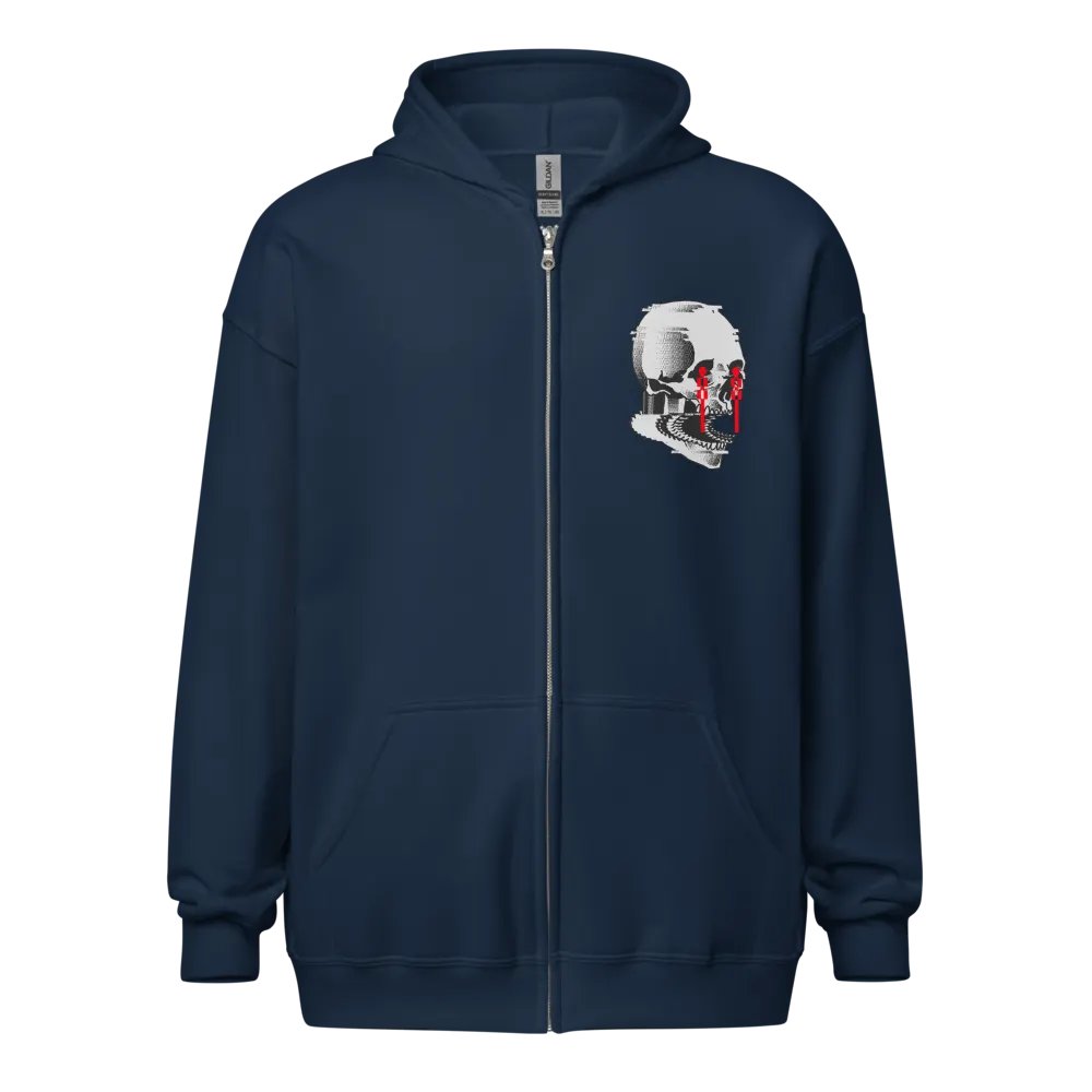 (2 sided) Anxiety zip hoodie product image (9)