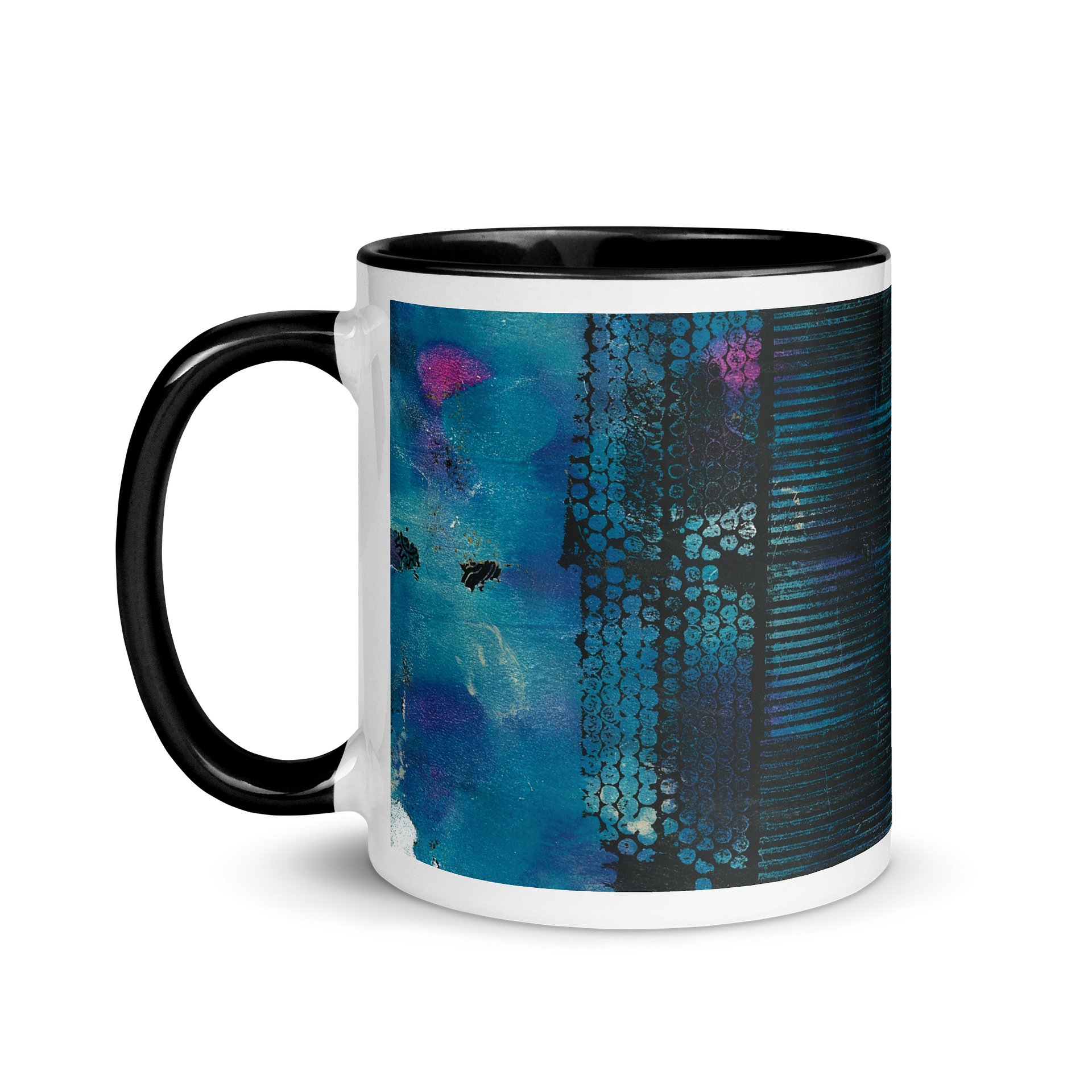 Ethereal Dreams Coffee Mug - White with Black Accents product image (4)