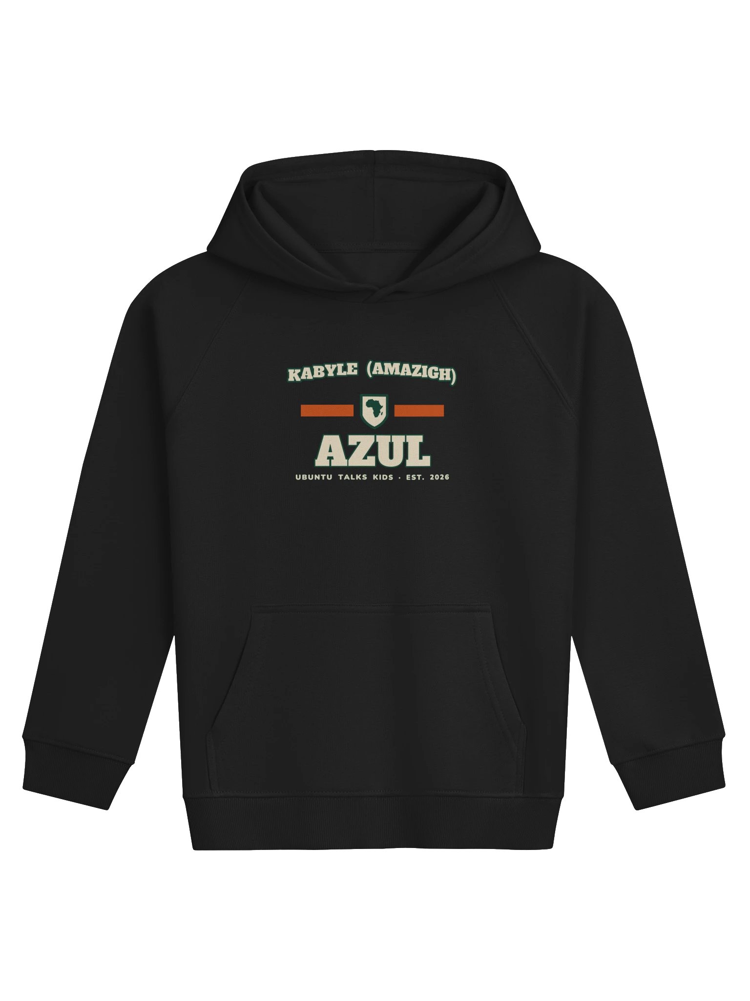 Little Language Club — AZUL | Kabyle (Amazigh) Kids Eco Hoodie product image (1)