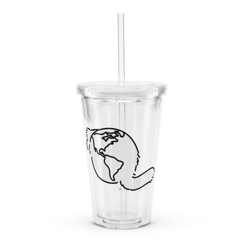 Planet Manul Americas - Transparent Cup & Straw product image (1)