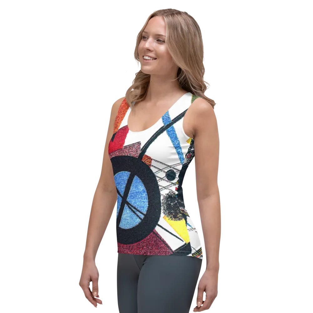 Abstract Lithographic Pattern Design Tank Top - V1 product image (3)