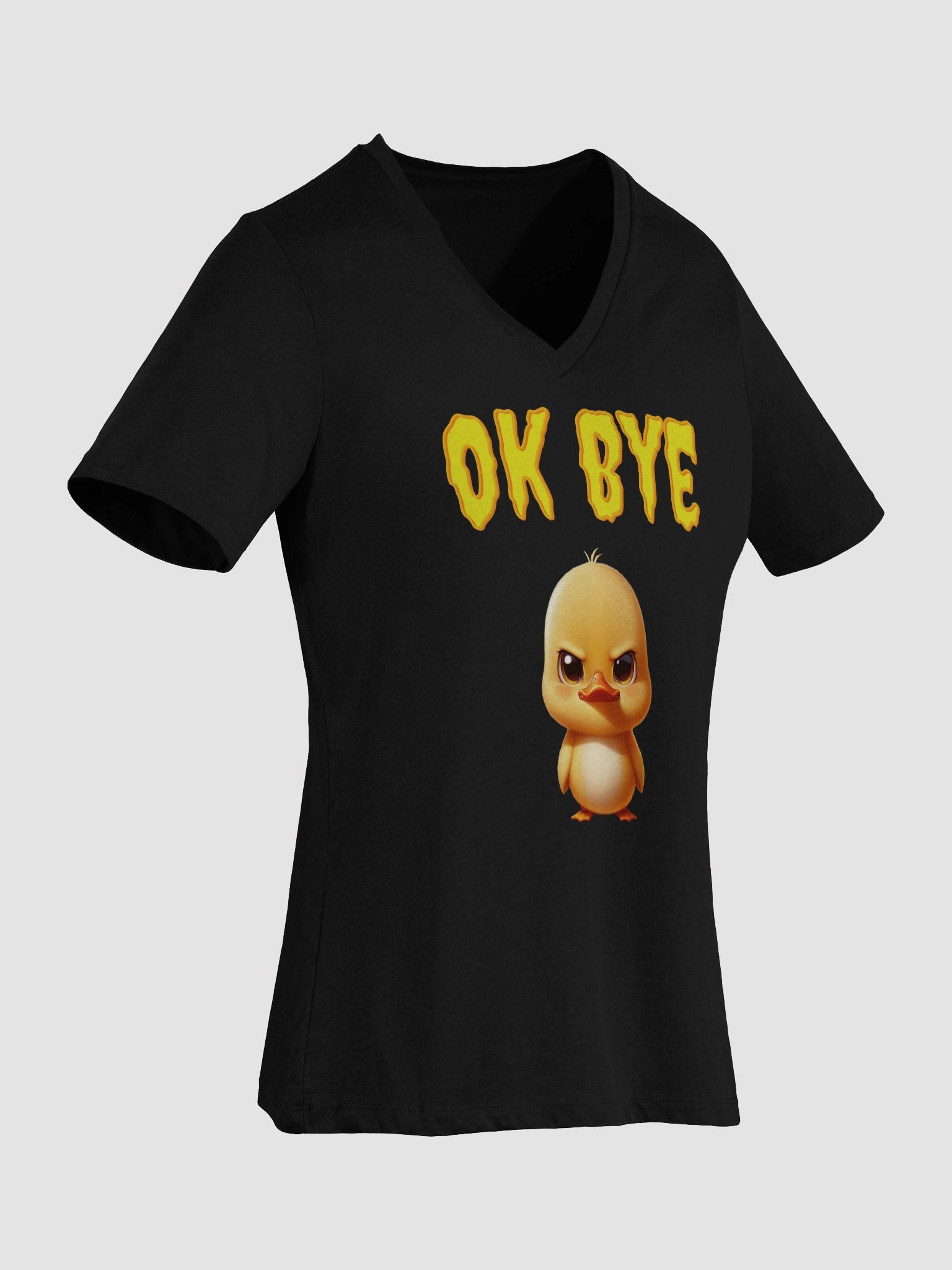 Quirky Duckling OK BYE V-Neck Tee product image (35)