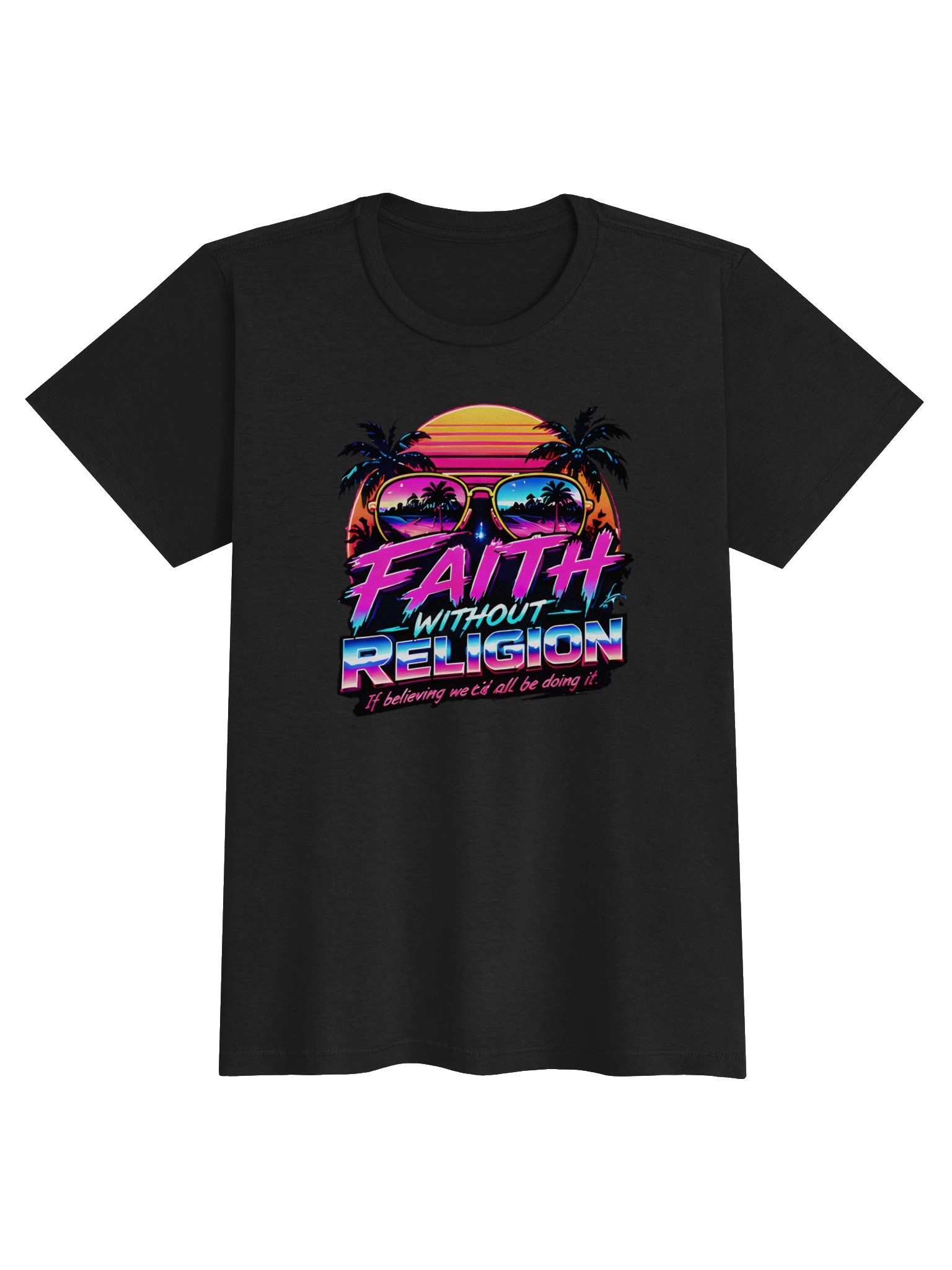 Women's Retro Sunset Sunglasses Faith Tee product image (1)