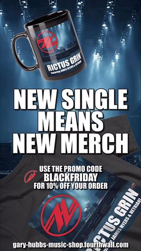 RICTUS GRIN - new single means new merch! Check out the new items in the shop, in time for Black Friday and powered by @fourt...