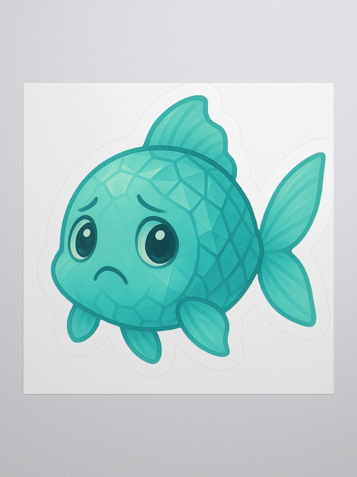 Aquamarine (March) Fish Sticker product image (2)