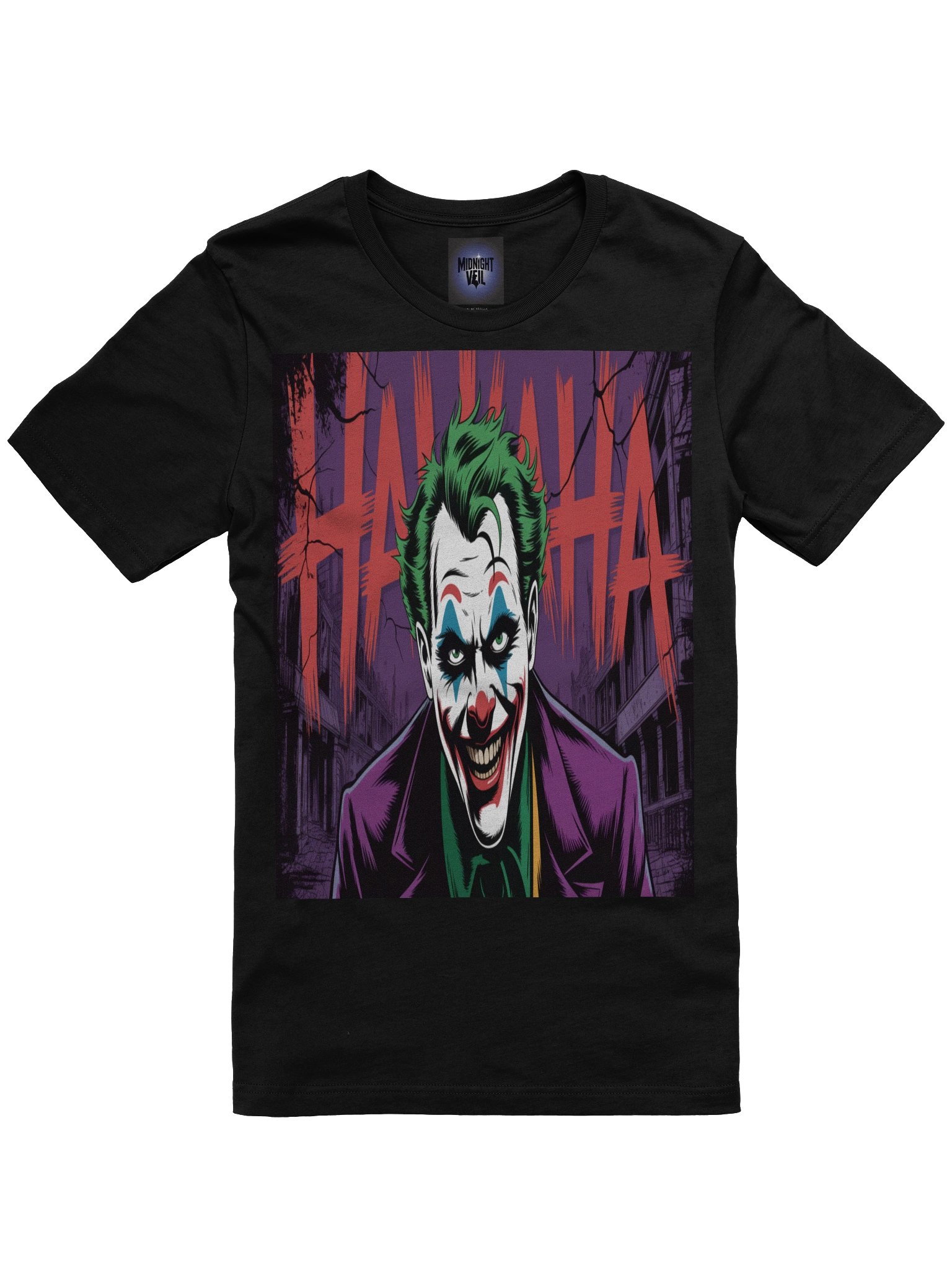 Joker 'HAHAHA' Alleyway Cackle Supersoft T-Shirt product image (3)