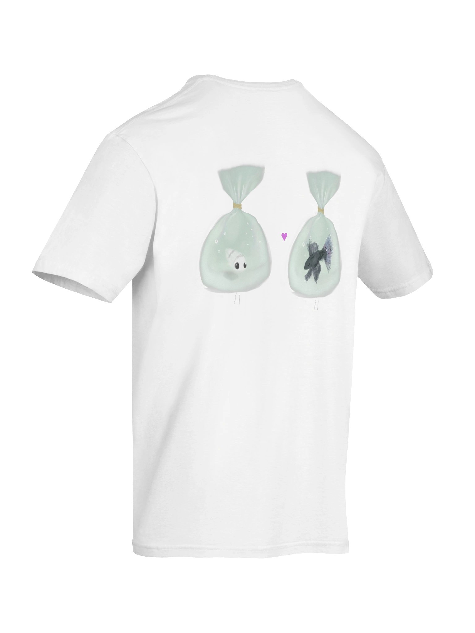 Fish Love T-shirt (White) product image (12)