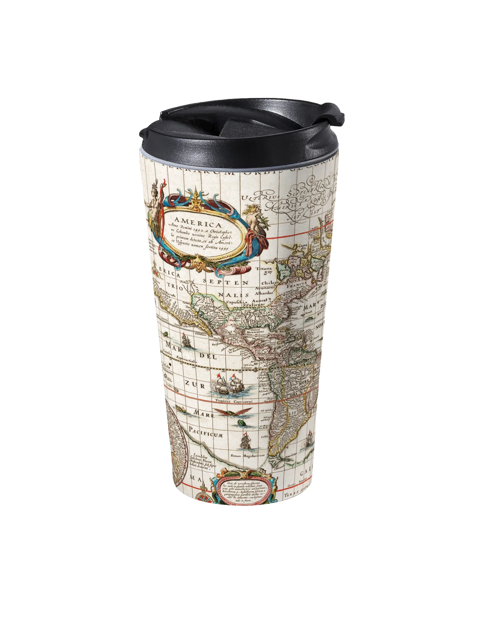 Vintage World Map Travel Mug product image (2)