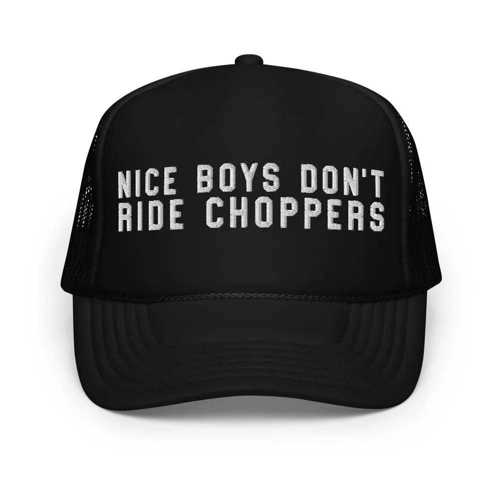 Nice Boys Don't Ride Choppers Trucker Hat product image (3)