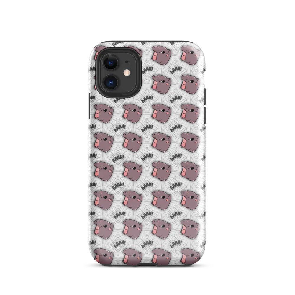 MOODENG'S WHITE AAAH! IPHONE® TOUGH CASE product image (2)