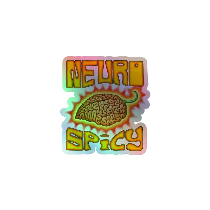 Neurospicy Holo Sticker product image (1)