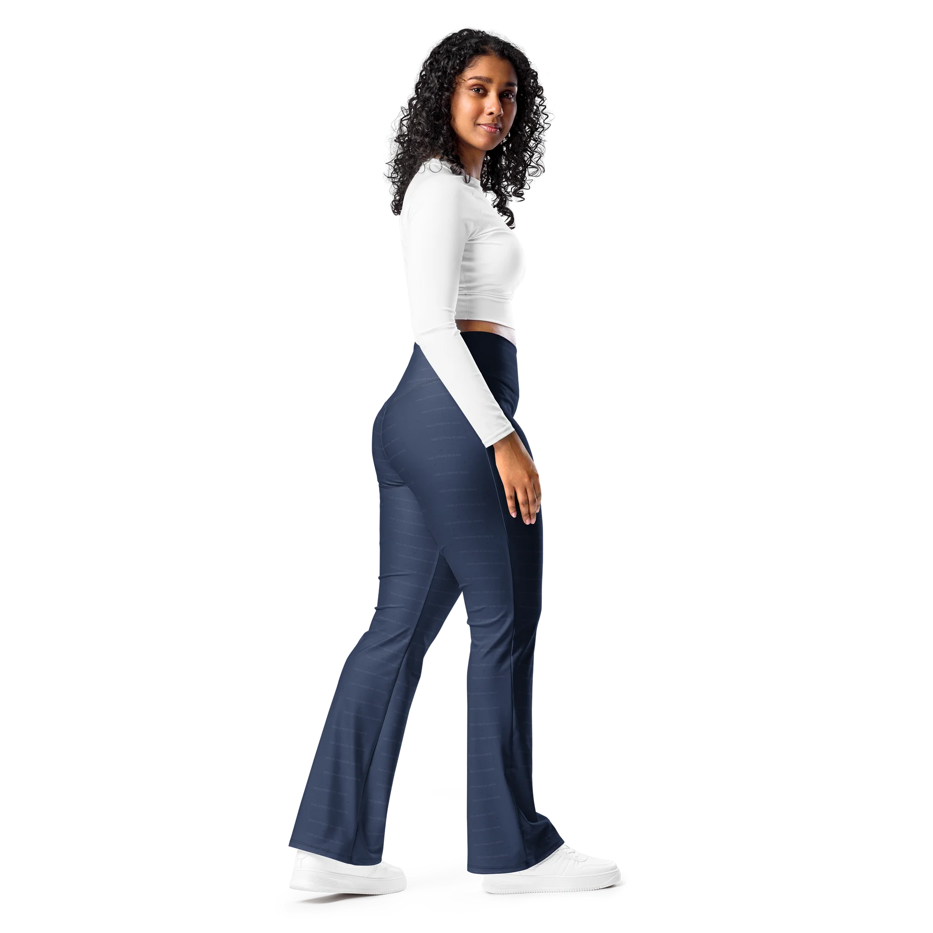 Flare Leggings — Women Who Lift (Navy) product image (12)