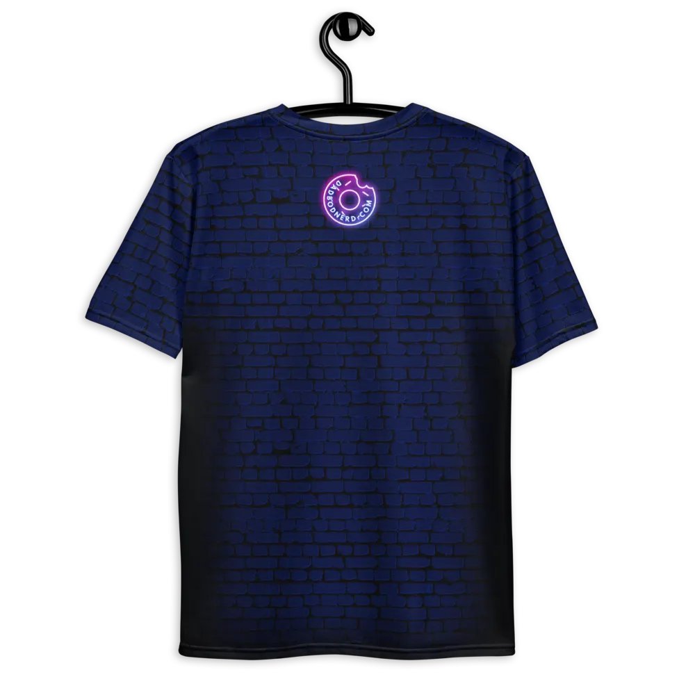 DBN Neon Sign on Blue Bricks - All-Over T-Shirt | #MadeByMELO product image (8)
