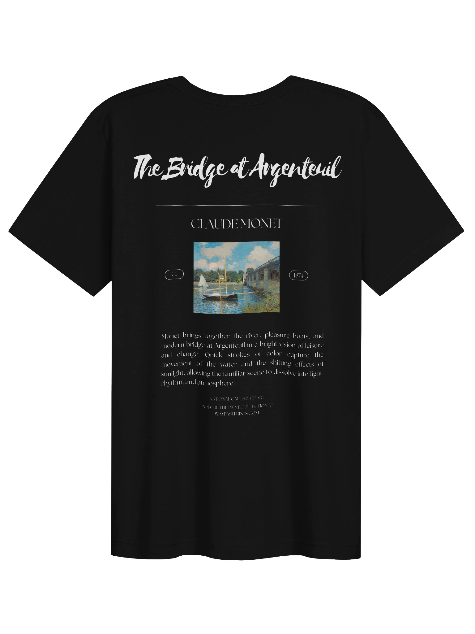 The Bridge at Argenteuil (Claude Monet) T-Shirt product image (6)