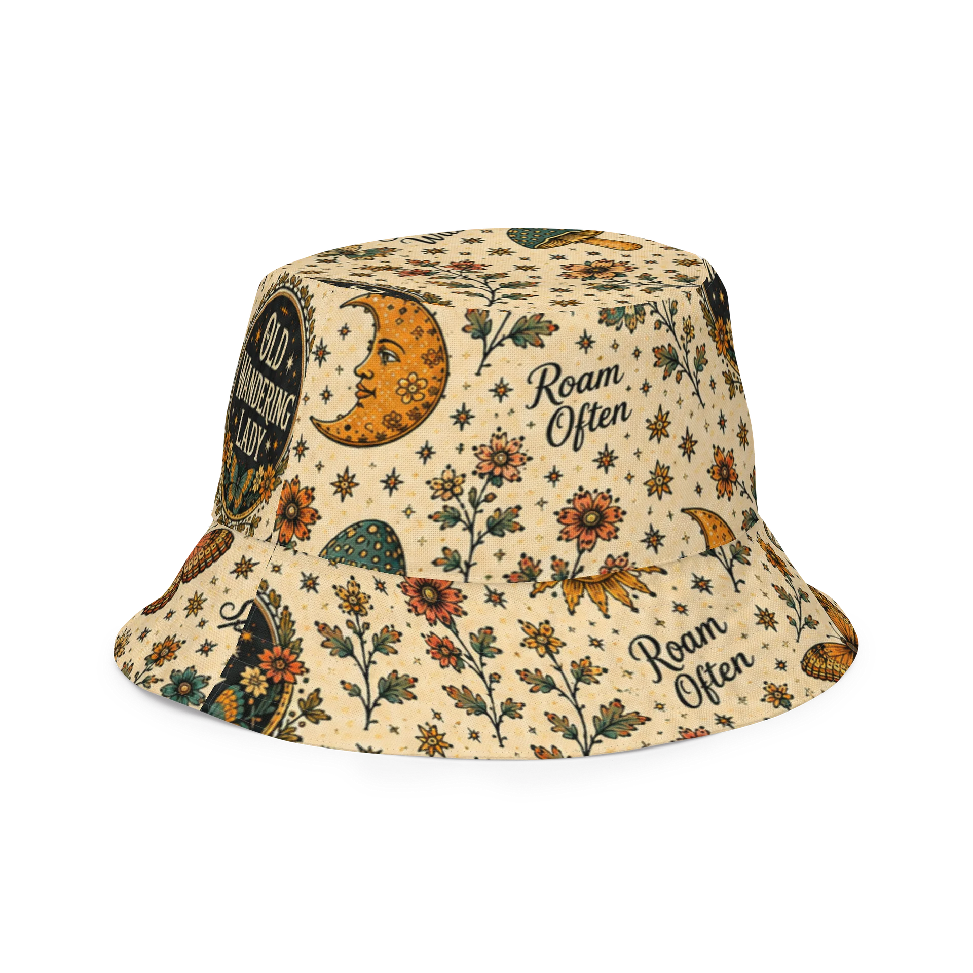 Old Wandering Lady "Roam Free" Bucket Hat product image (3)