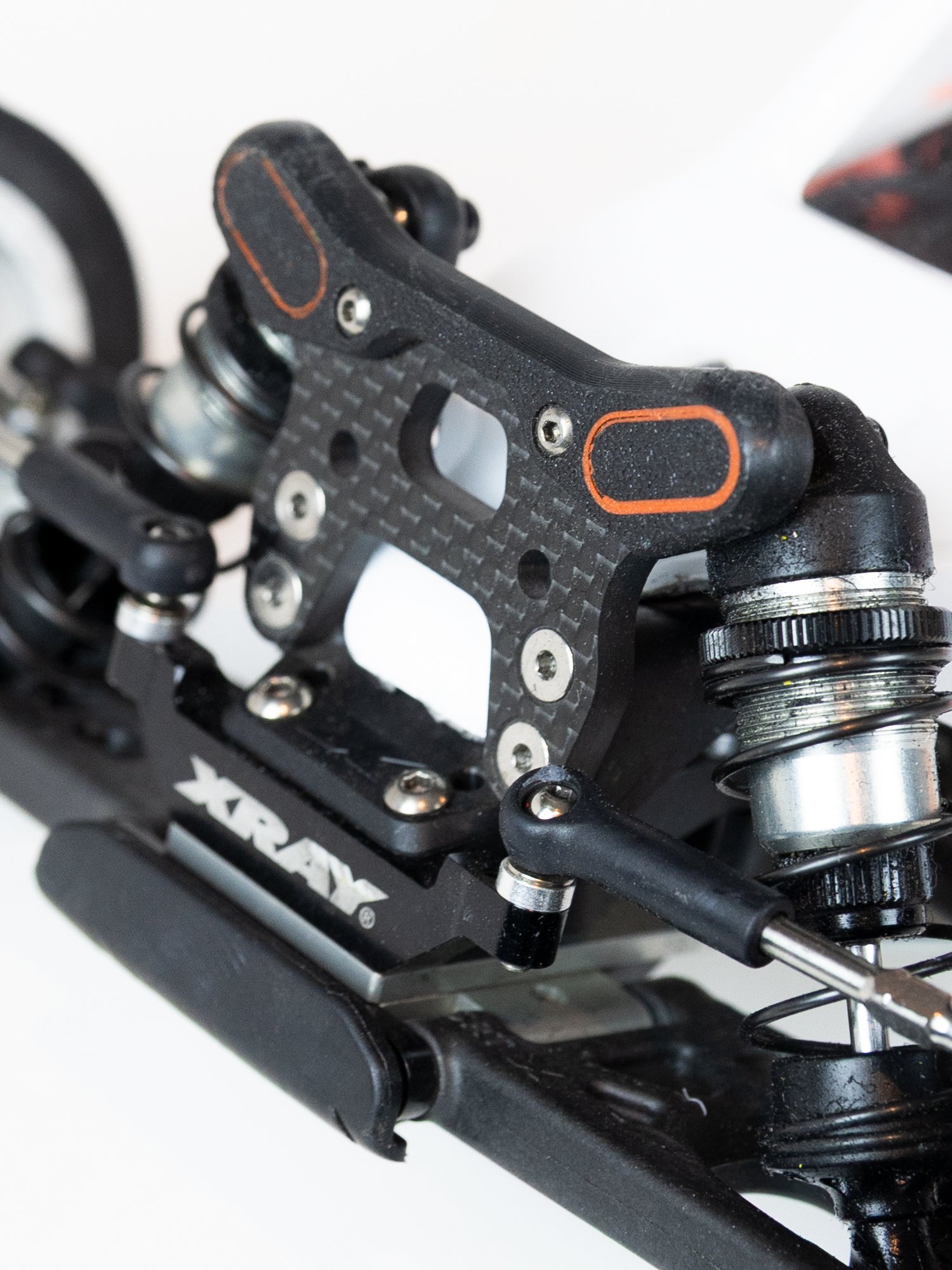 Front Shock Tower Protector, Dirt/Astro version — Xray XB2 product image (1)