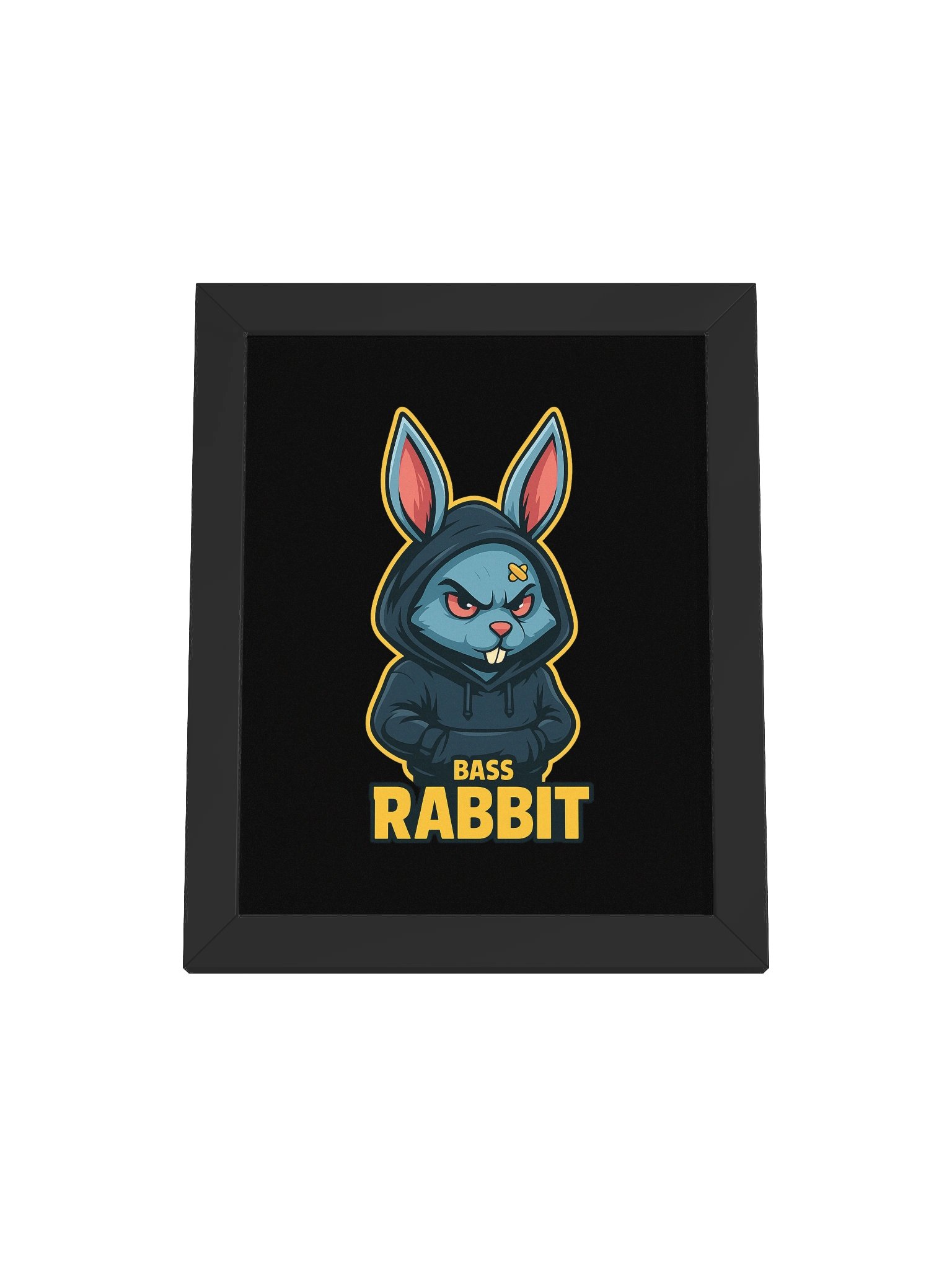 Framed High-Quality Bass Rabbit Poster (in) product image (1)