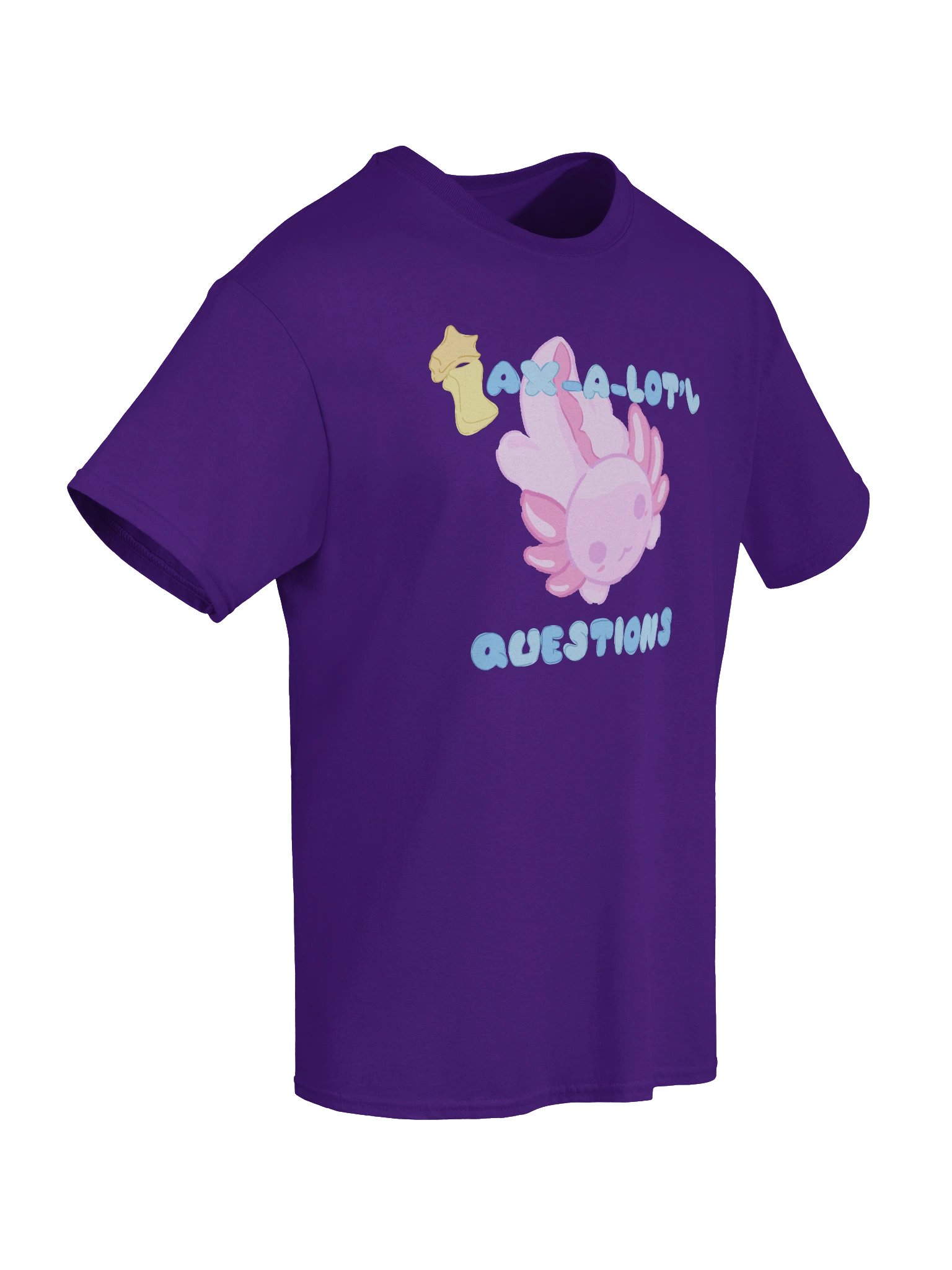 Ax-a-lot’l Questions Axolotl - Cartoon Tee product image (6)