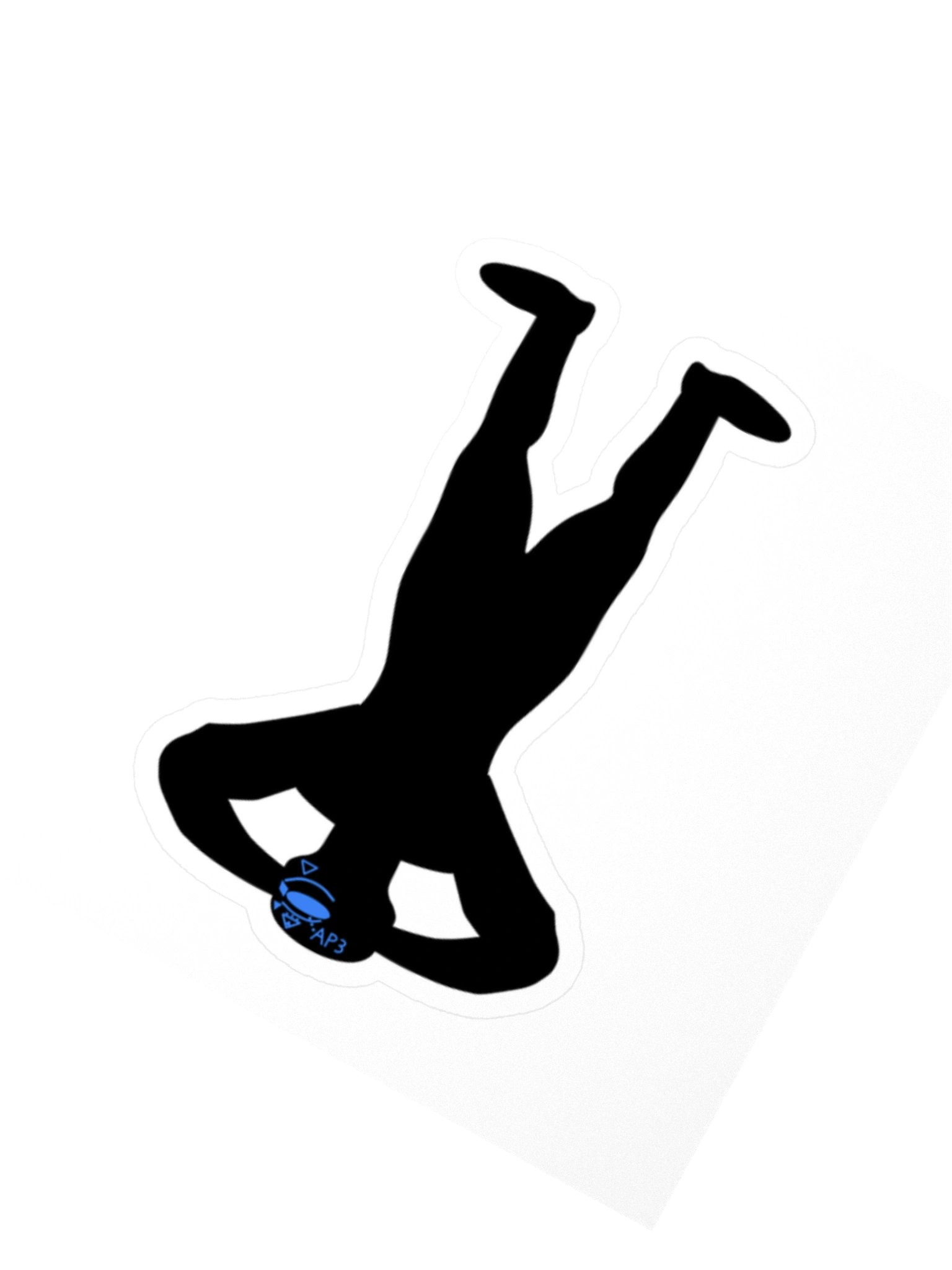 Headstand Blue — Transfer Sticker product image (2)
