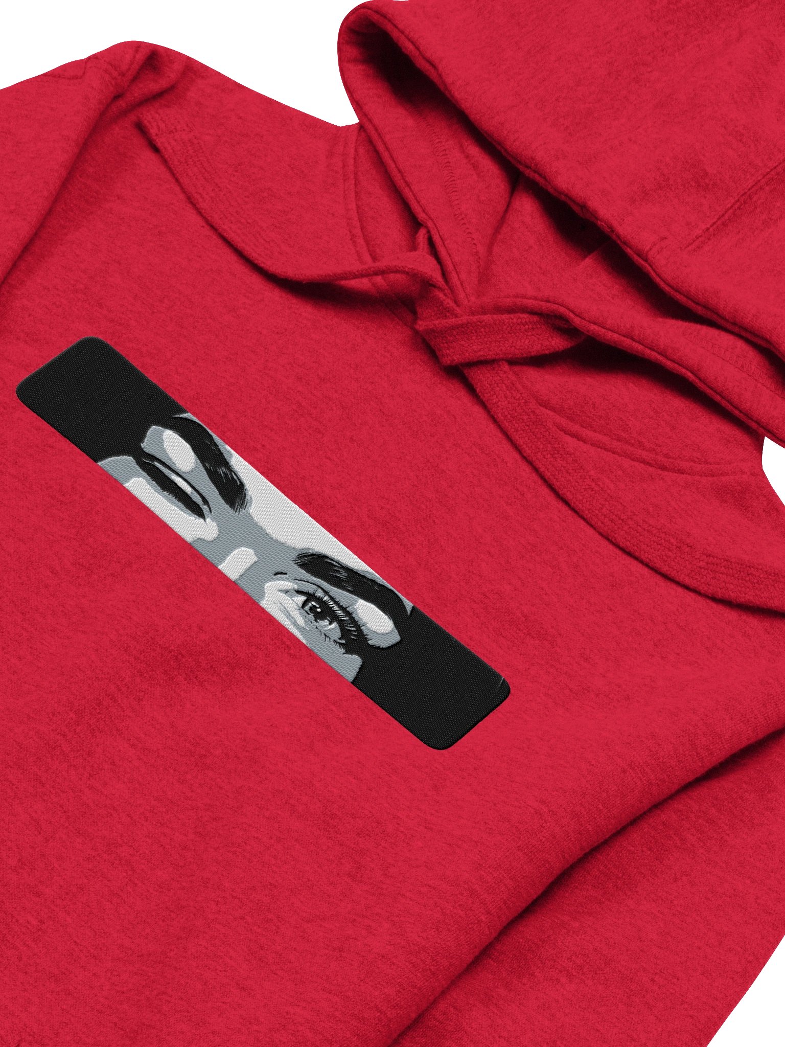 EMBROIDERED Eyes Hoodie (Blk/Wht Logo) product image (1)