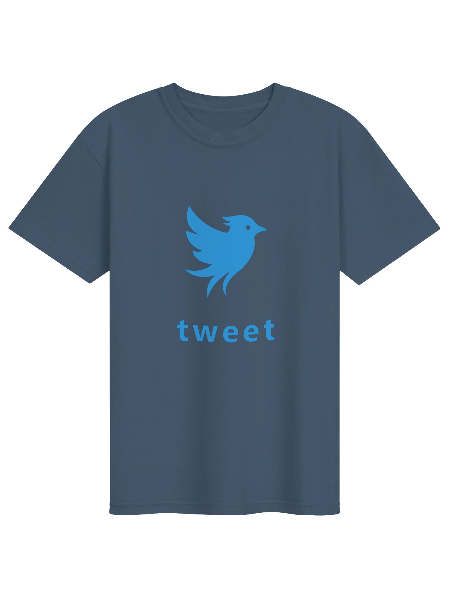 Tweet Logo Bluebird Midnight Blue T-Shirt product image (1)