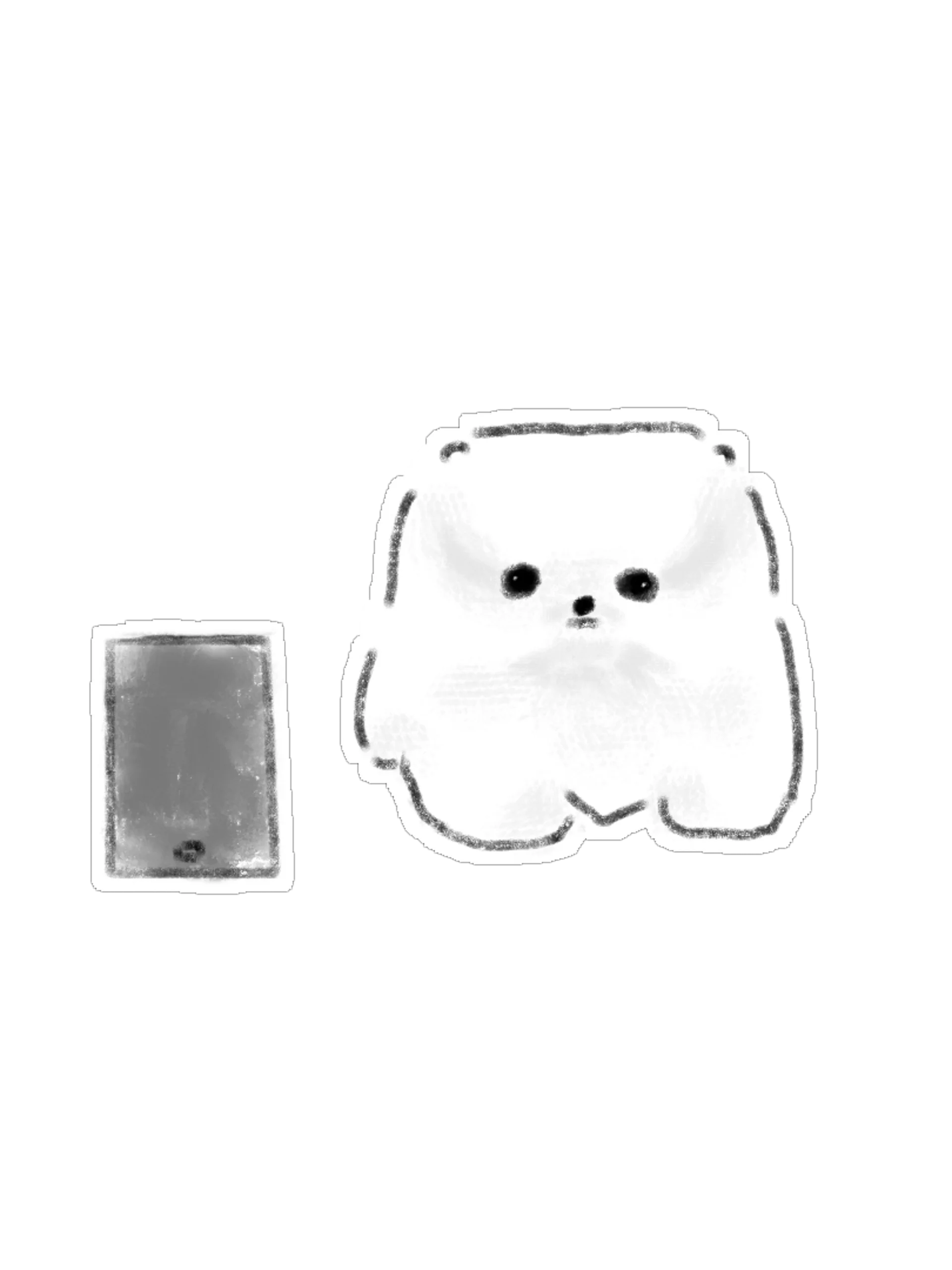 White Dog Prop Series PNG Graphics Bundle (15 Designs) product image (6)