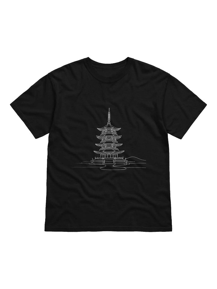 Japanese Pagoda Line Art T-Shirt product image (3)