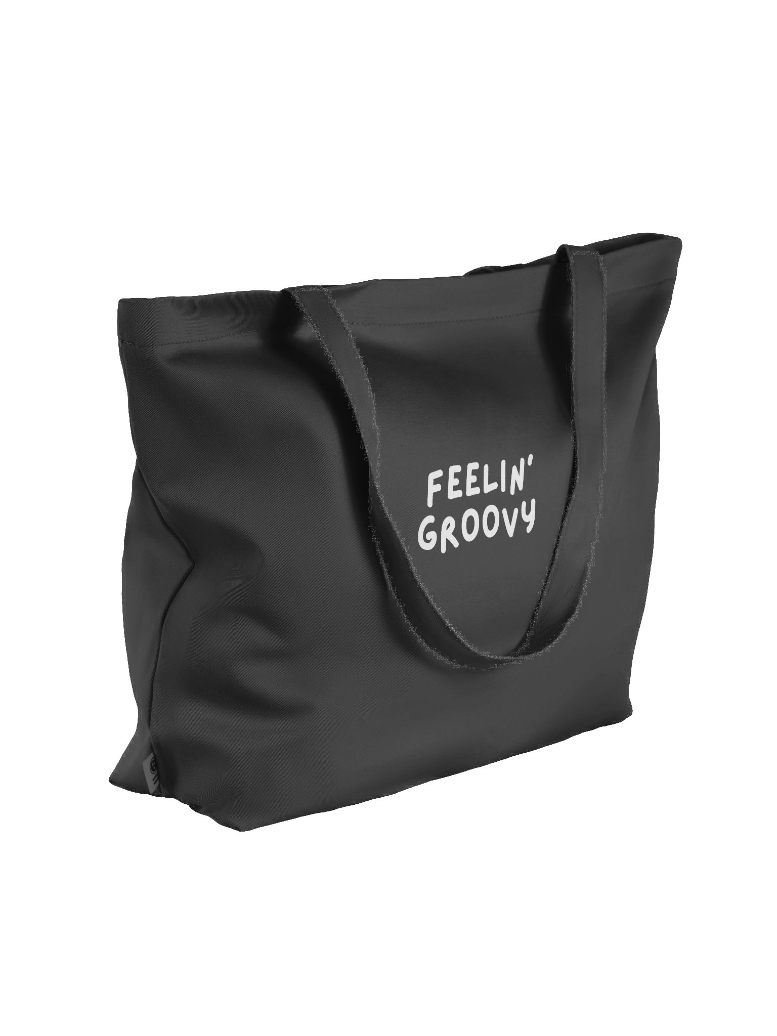 “Feelin’ Groovy” My Vibe Black Tote Bag product image (4)