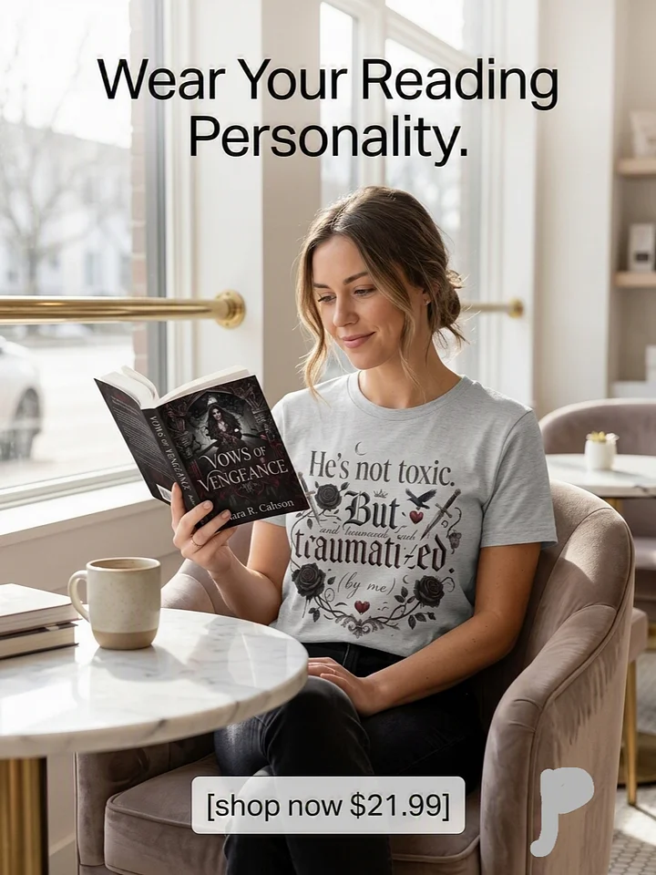 The "Traumatized By Me" Bookish Heavyweight T-Shirt product image (2)